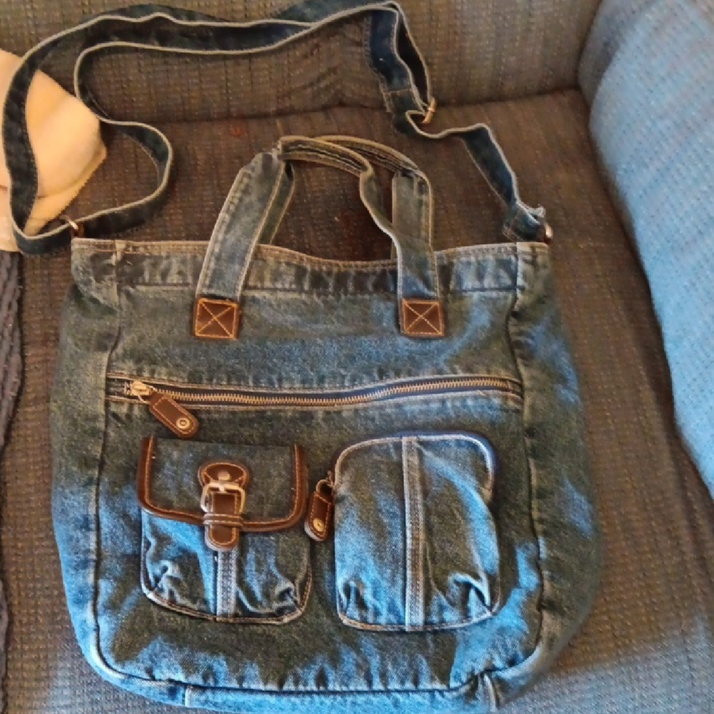 Denim Crossbody Bag